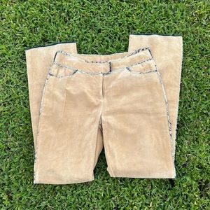 I.N.C. NWOT SZ 4 Suede and Denim Pants